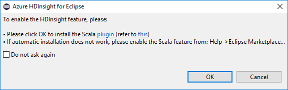Automatisk installation av Scala-plugin-programmet.