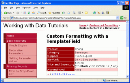 Strängarna True och False används för att visa det utgångna tillståndet
