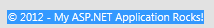 Min ASP.NET-applikation är fantastisk!