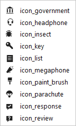 , icon_key, icon_list, icon_megaphone, icon_paint_brush, icon_paint_brush,  icon_parachute, icon_response, icon_review, icon_ribbon, icon_sticky_note