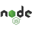 Den här bilden visar Node.js logotypen