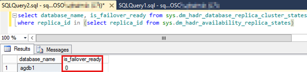 Skärmbild av SQL-fråga i ärende 3.