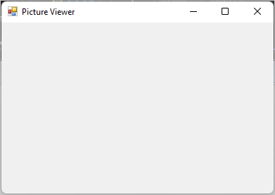 Skärmbild som visar hur Windows Forms-appen körs.