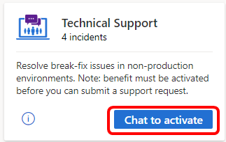 Panel för teknisk supportförmån