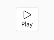 En knapp med uppspelningsikonen, en kontur av en triangel som pekar åt höger, med texten 'play' under